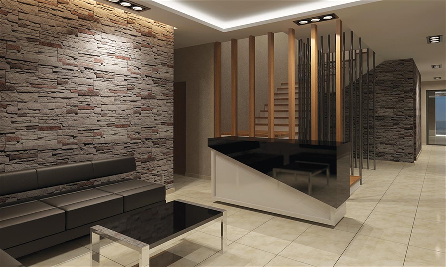 Prestijli kurumsal ofis binası modern mimari ve ticari yapı projesi.