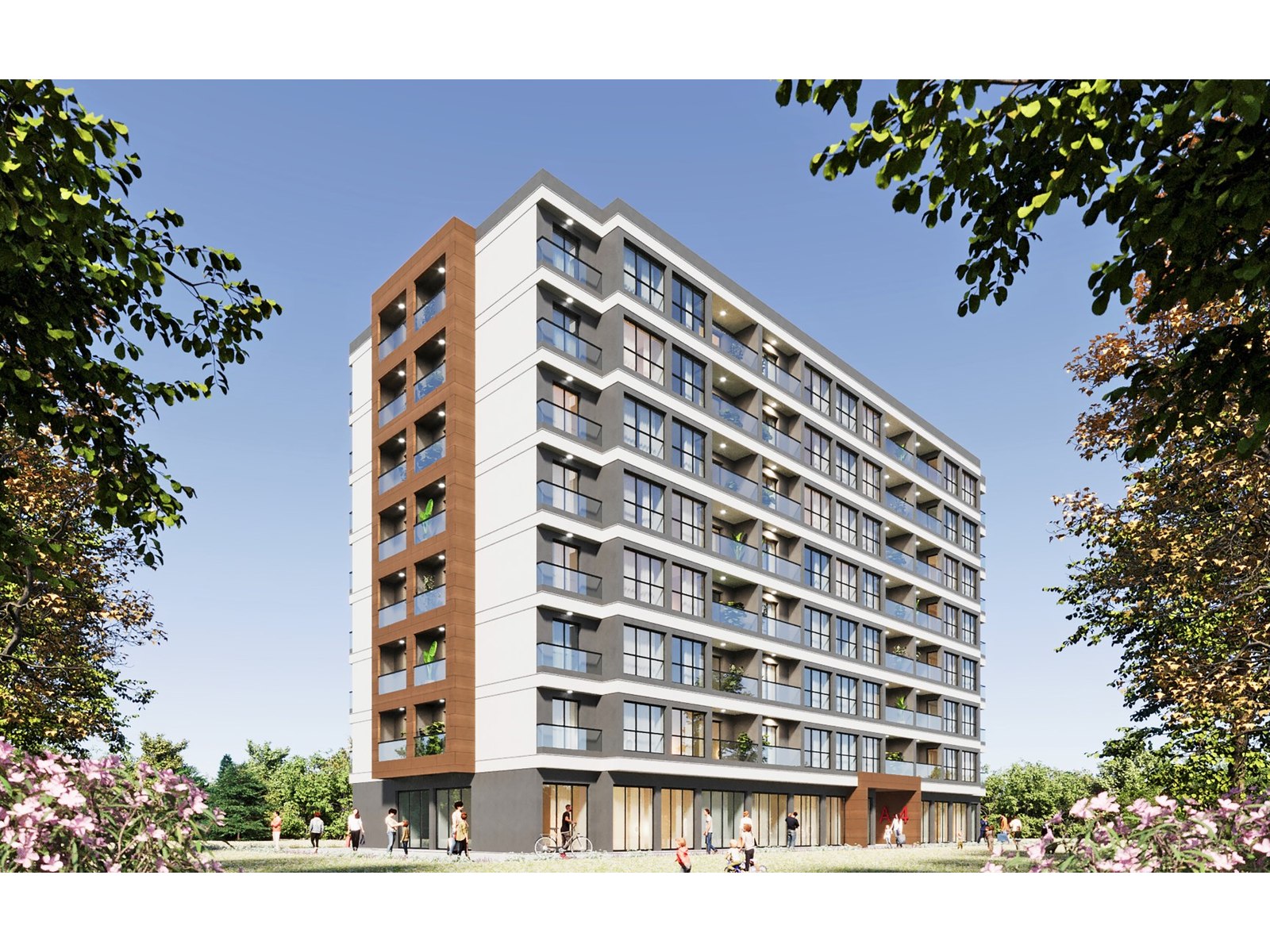 İnegöl'de devam eden villa ve konut projesinin genel görünümü.